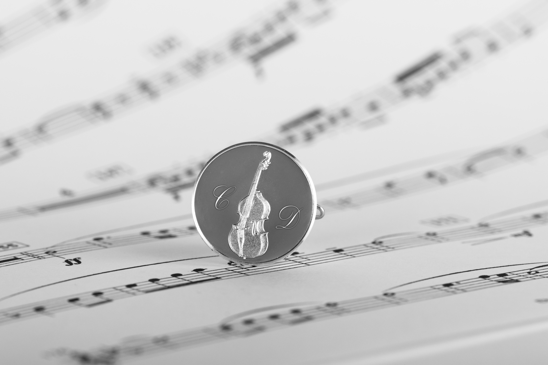 Anstecknadel Kontrabaß – Bild 2